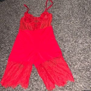 Red Lace Body Suit